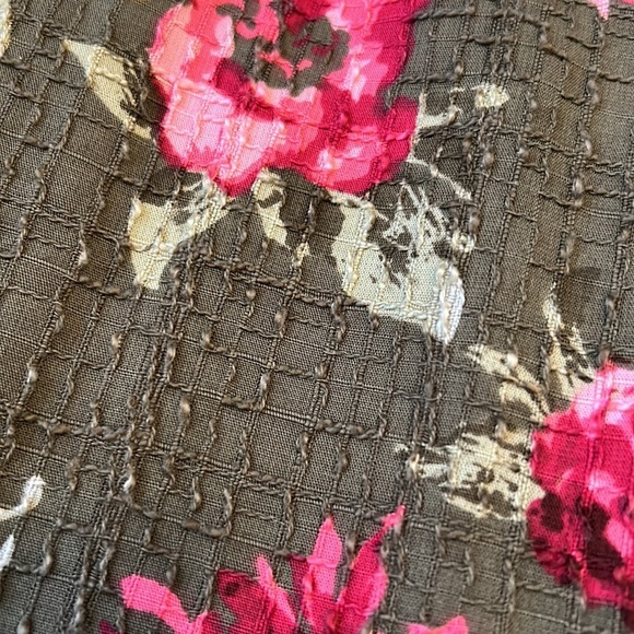 J. Jill Olive Floral Textured Jacket - Picture 10 of 11